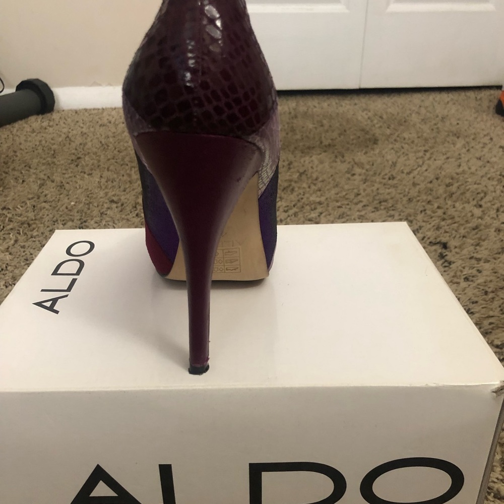 Sexy, Multicolored Patchwork Pattern Aldo Heels - image 3